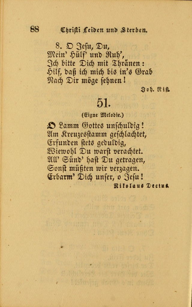 Die Pilgerharfe: eine sammlung evangelischer lieder, für den Gebrauch gläubig getauster Christen und der Gemeinden des Herrn in Nordamerika page 88