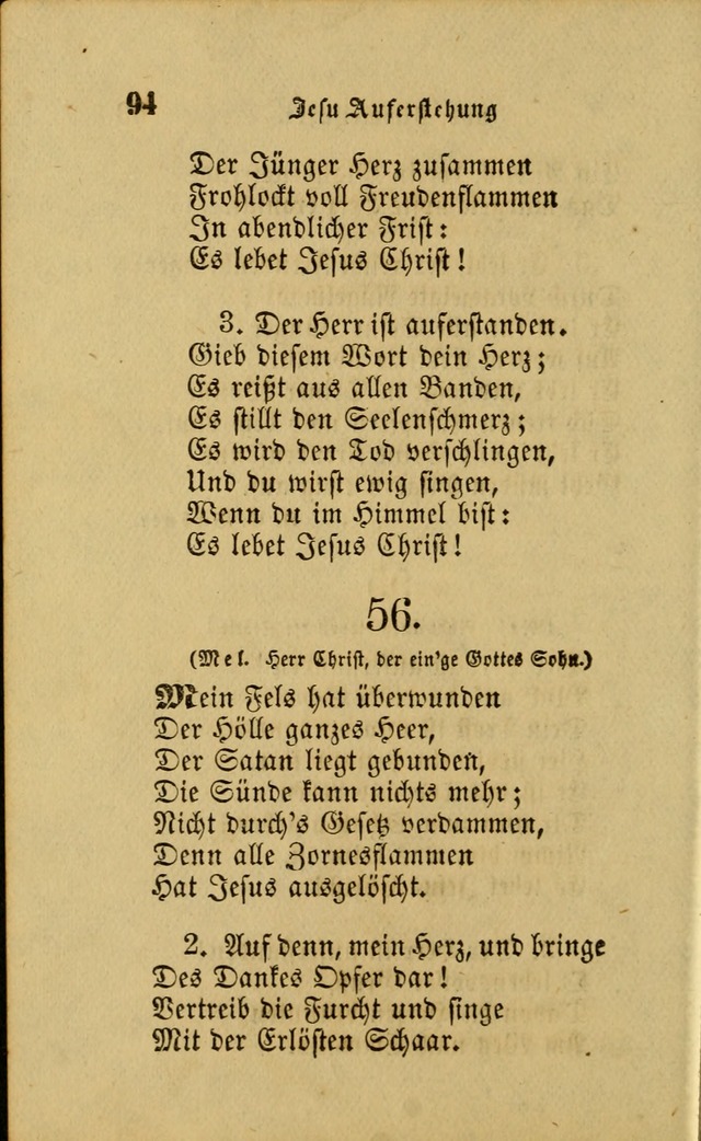 Die Pilgerharfe: eine sammlung evangelischer lieder, für den Gebrauch gläubig getauster Christen und der Gemeinden des Herrn in Nordamerika page 94