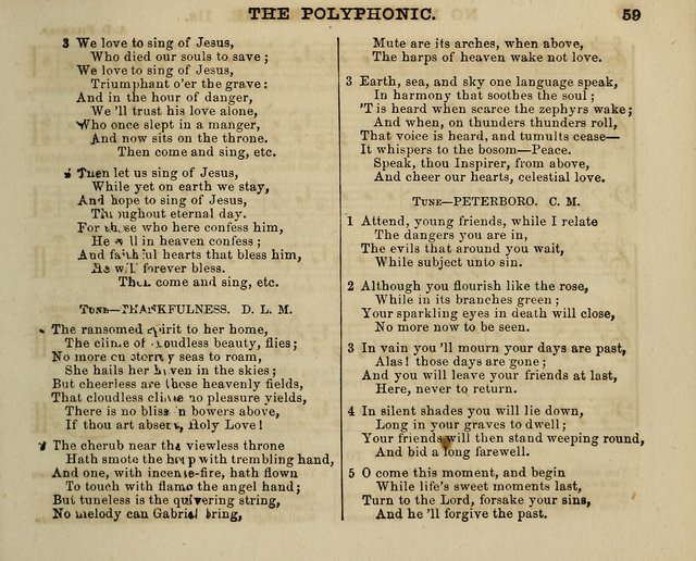 The Polyphonic; or Juvenile Choralist; containing a great variety of music and hymns, both new & old, designed for schools and youth page 58