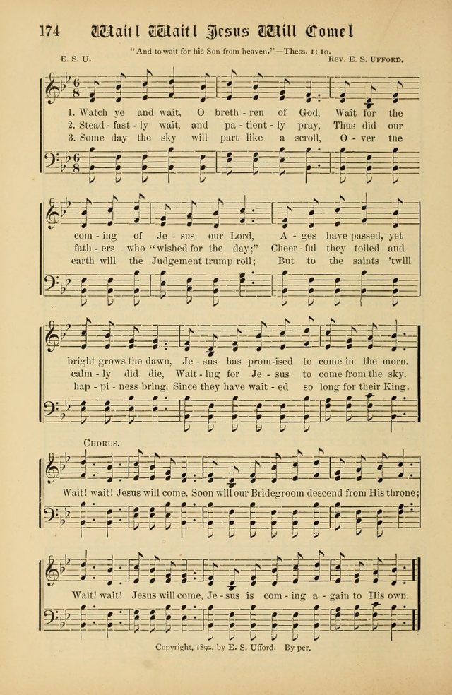 The Peacemaker: a collection of sacred songs and hymns for use in all services of the church, Sunday-school, home circle, and all kinds of evangelistic work page 174