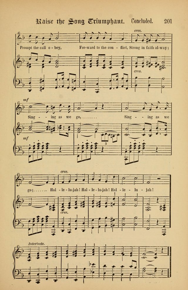 The Peacemaker: a collection of sacred songs and hymns for use in all services of the church, Sunday-school, home circle, and all kinds of evangelistic work page 201