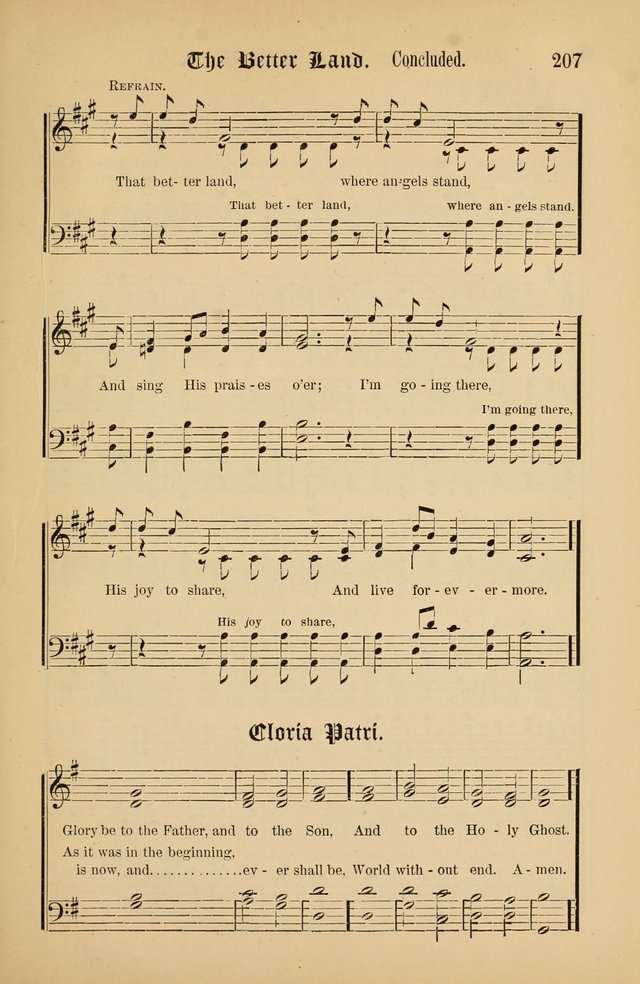 The Peacemaker: a collection of sacred songs and hymns for use in all services of the church, Sunday-school, home circle, and all kinds of evangelistic work page 207