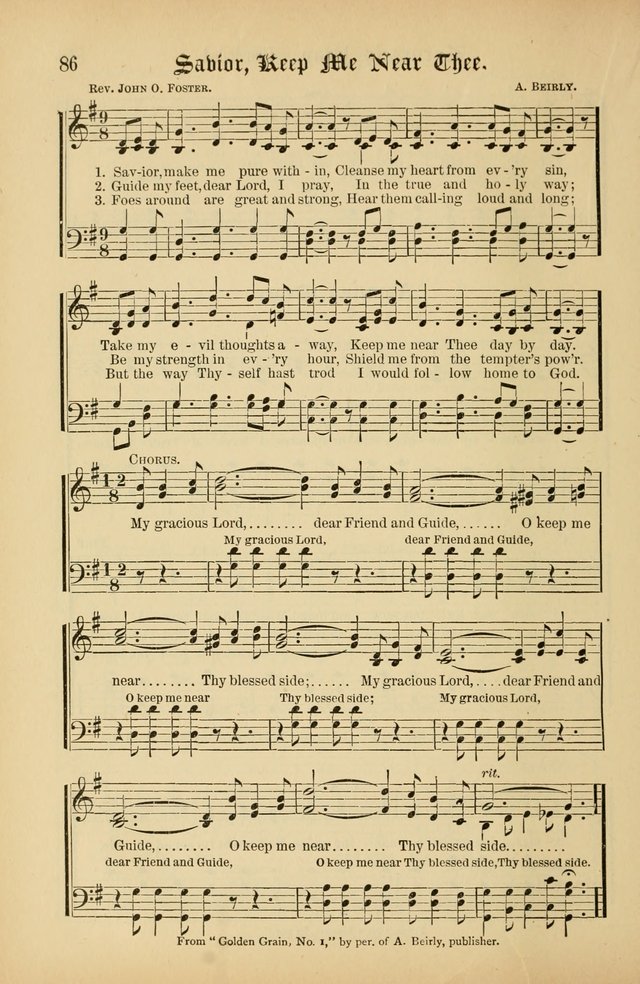 The Peacemaker: a collection of sacred songs and hymns for use in all services of the church, Sunday-school, home circle, and all kinds of evangelistic work page 86