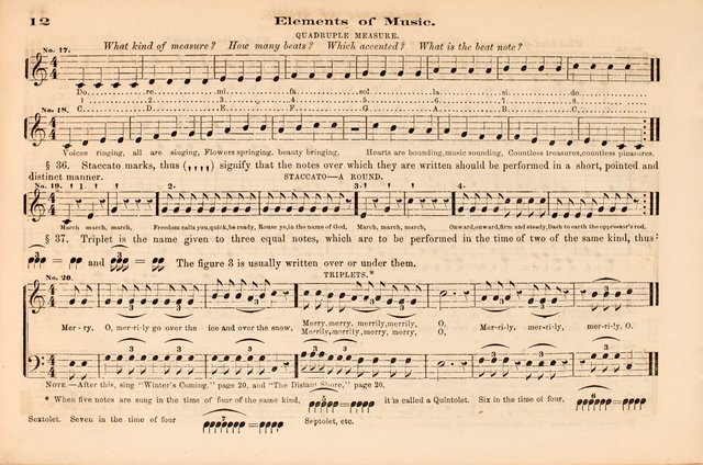 The Palm: a collection of sacred music, for choirs, singing schools and conventions page 12