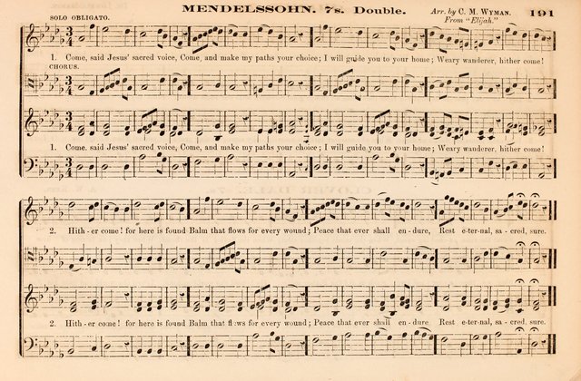 The Palm: a collection of sacred music, for choirs, singing schools and conventions page 191