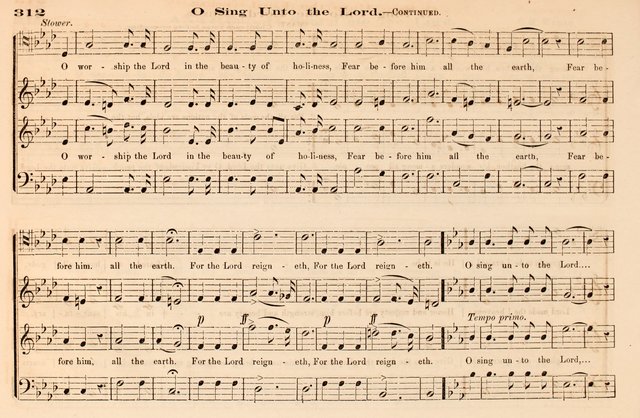 The Palm: a collection of sacred music, for choirs, singing schools and conventions page 312
