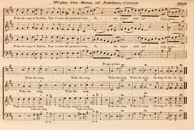 The Palm: a collection of sacred music, for choirs, singing schools and conventions page 355