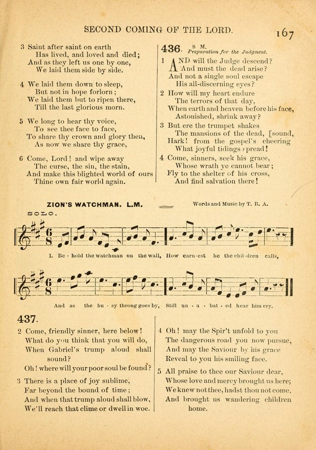 The Primitive Baptist Hymnal: a choice collection of hymns and tunes of early and late composition page 167