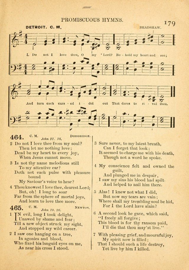 The Primitive Baptist Hymnal: a choice collection of hymns and tunes of early and late composition page 179