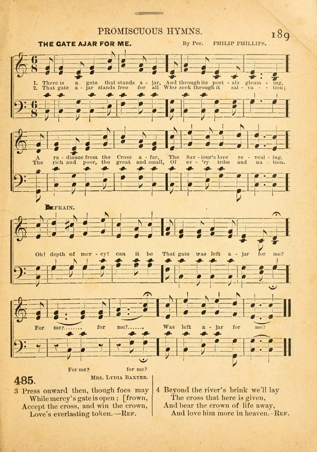 The Primitive Baptist Hymnal: a choice collection of hymns and tunes of early and late composition page 189