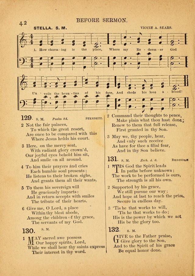 The Primitive Baptist Hymnal: a choice collection of hymns and tunes of early and late composition page 42
