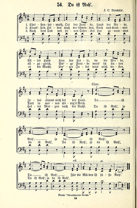 Perlen und Blüthen: Liederbuch zum Gebrauch in der Deutsch-Amerikanischen Sonntags-Schule page 52