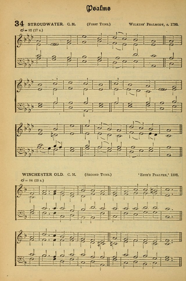 The Presbyterian Book of Praise: approved and commended by the General Assembly of the Presbyterian Church in Canada; With tunes; Part I. Selections from the Psalter. Part II. The Hymnal, rev, and en. page 34