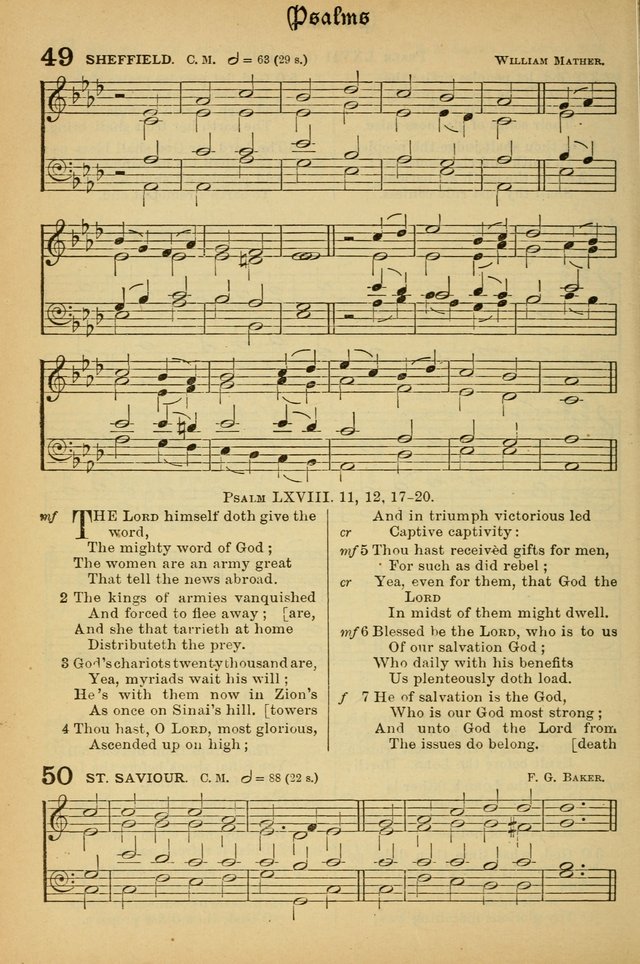 The Presbyterian Book of Praise: approved and commended by the General Assembly of the Presbyterian Church in Canada; With tunes; Part I. Selections from the Psalter. Part II. The Hymnal, rev, and en. page 48