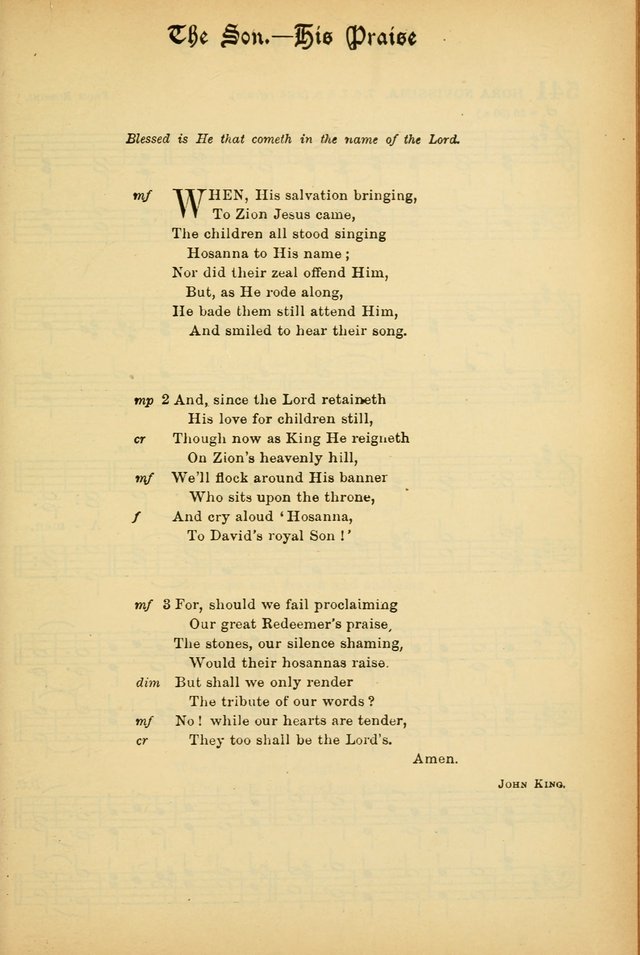 The Presbyterian Book of Praise: approved and commended by the General Assembly of the Presbyterian Church in Canada; With tunes; Part I. Selections from the Psalter. Part II. The Hymnal, rev, and en. page 729