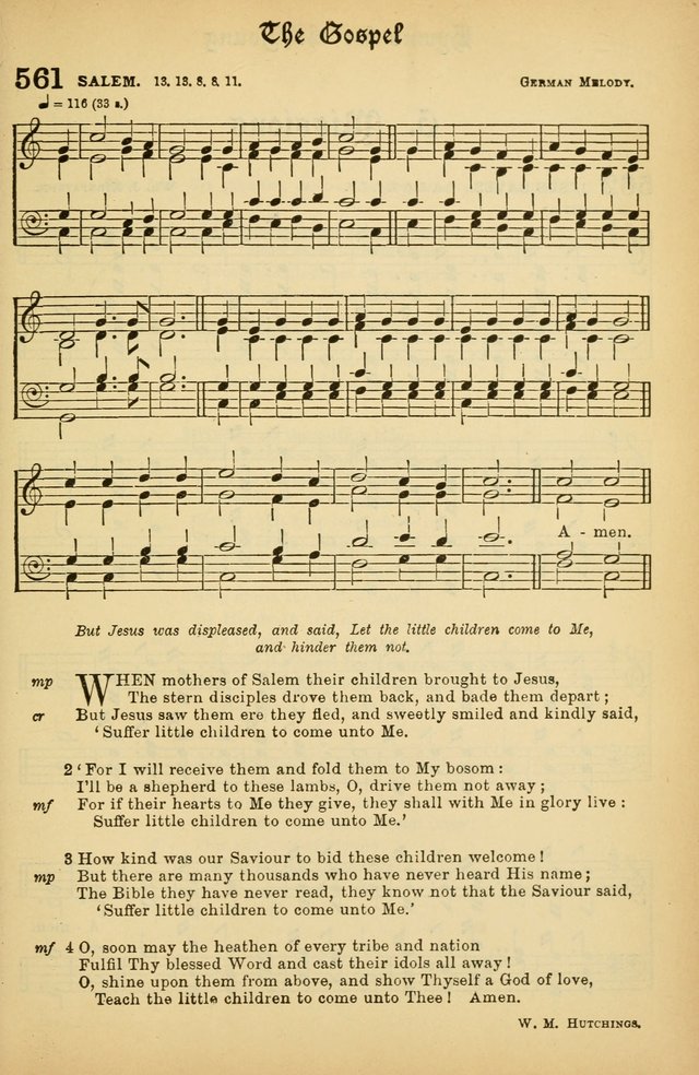 The Presbyterian Book of Praise: approved and commended by the General Assembly of the Presbyterian Church in Canada; With tunes; Part I. Selections from the Psalter. Part II. The Hymnal, rev, and en. page 755