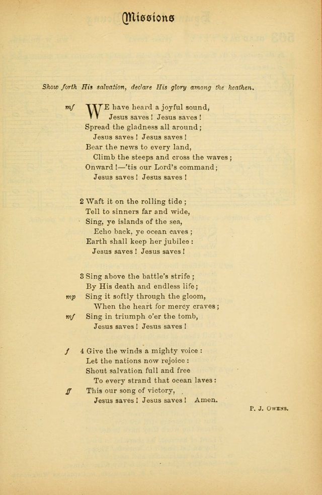 The Presbyterian Book of Praise: approved and commended by the General Assembly of the Presbyterian Church in Canada; With tunes; Part I. Selections from the Psalter. Part II. The Hymnal, rev, and en. page 757