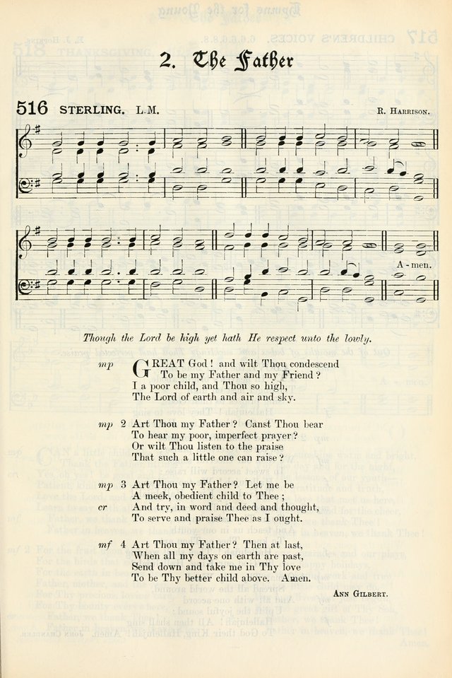 The Presbyterian Book of Praise: approved and commended by the General Assembly of the Presbyterian Church in Canada, with Tunes page 609