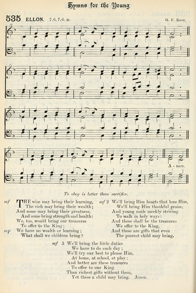 The Presbyterian Book of Praise: approved and commended by the General Assembly of the Presbyterian Church in Canada, with Tunes page 624