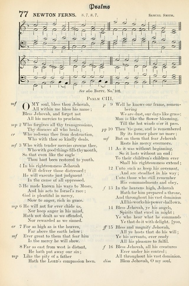 The Presbyterian Book of Praise: approved and commended by the General Assembly of the Presbyterian Church in Canada, with Tunes page 74