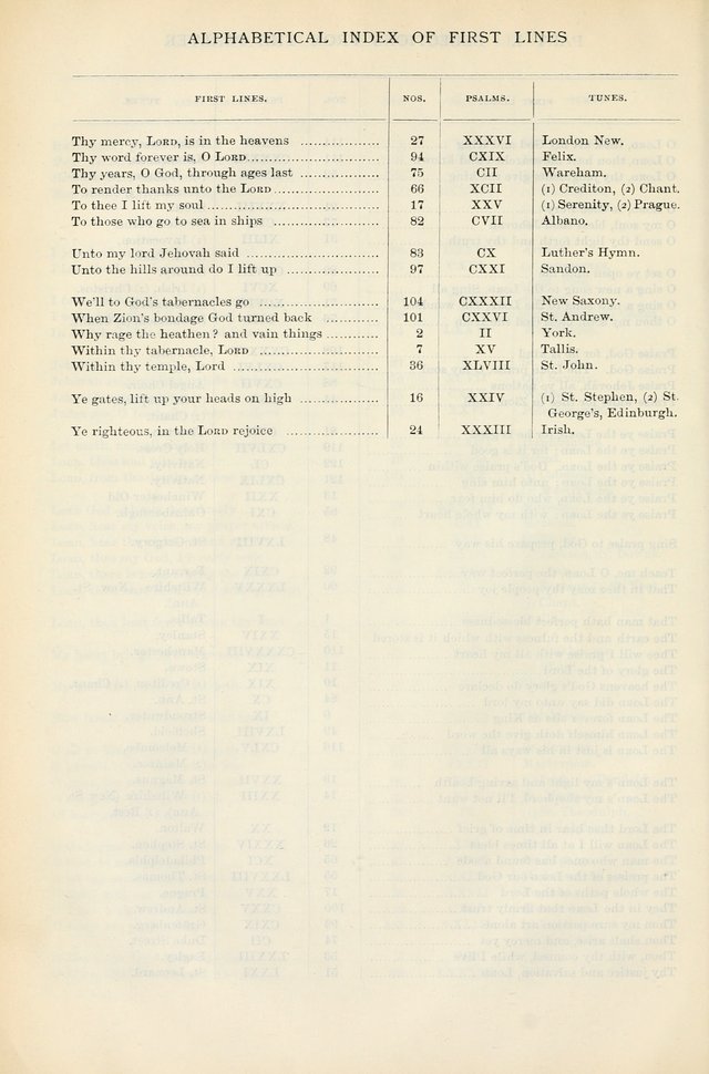 The Presbyterian Book of Praise: approved and commended by the General Assembly of the Presbyterian Church in Canada, with Tunes page xxviii