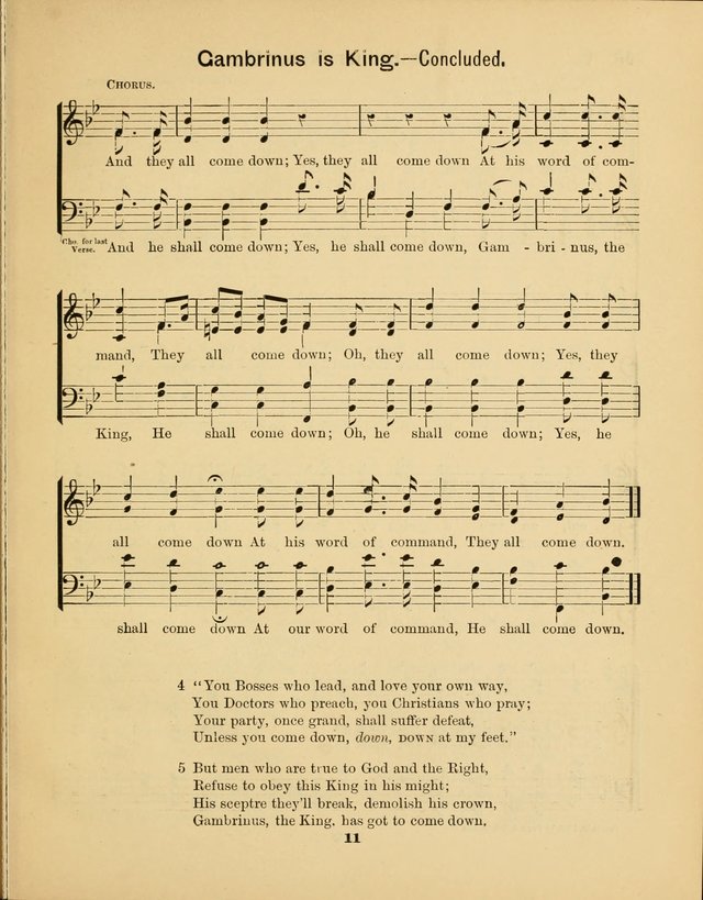 Prohibition Bells and Songs of the New Crusade: for Temperance Organizations, Reform Clubs, Prohibition Camps, and Political Campaigns page 11