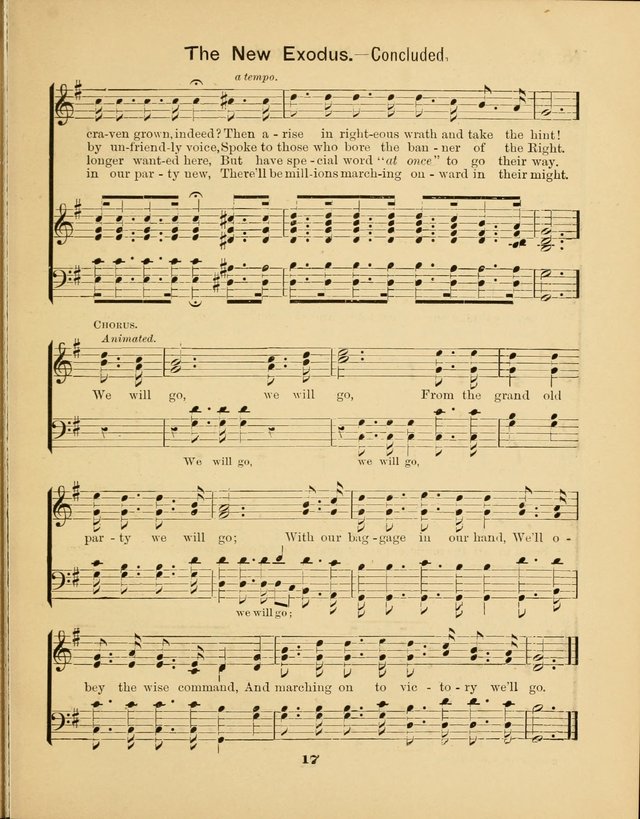 Prohibition Bells and Songs of the New Crusade: for Temperance Organizations, Reform Clubs, Prohibition Camps, and Political Campaigns page 17