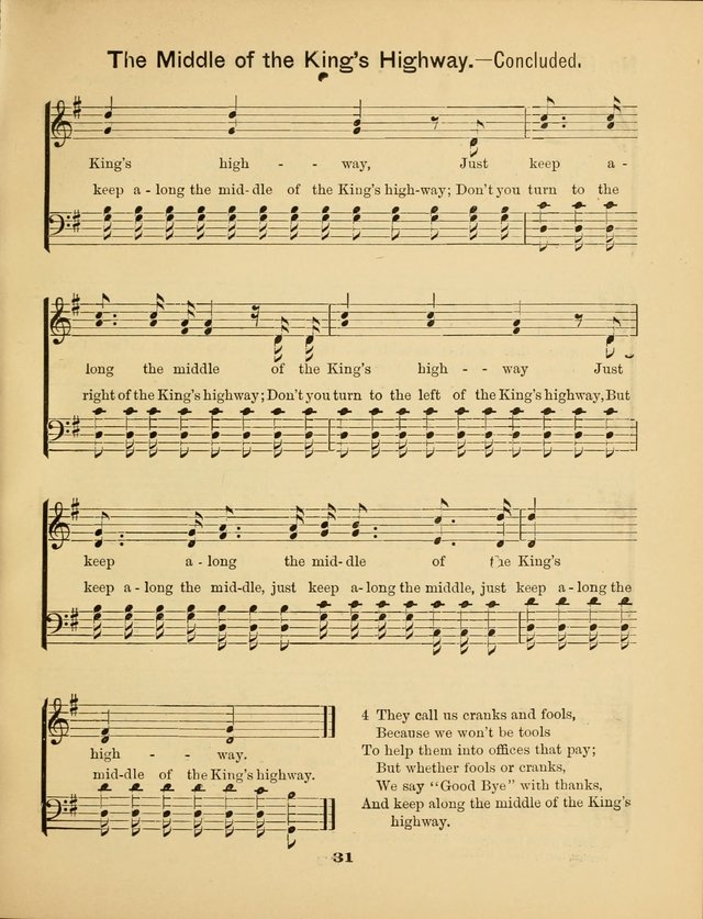 Prohibition Bells and Songs of the New Crusade: for Temperance Organizations, Reform Clubs, Prohibition Camps, and Political Campaigns page 31