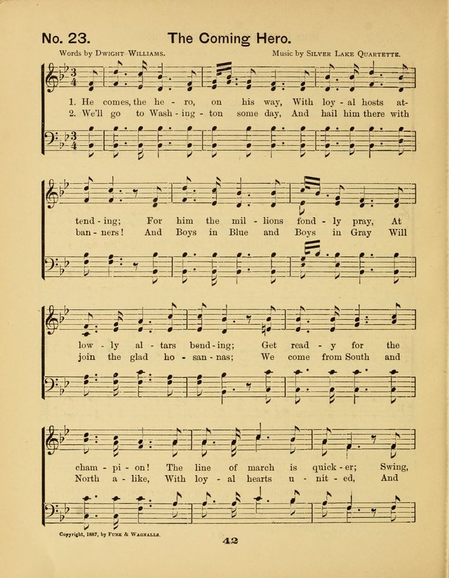 Prohibition Bells and Songs of the New Crusade: for Temperance Organizations, Reform Clubs, Prohibition Camps, and Political Campaigns page 42