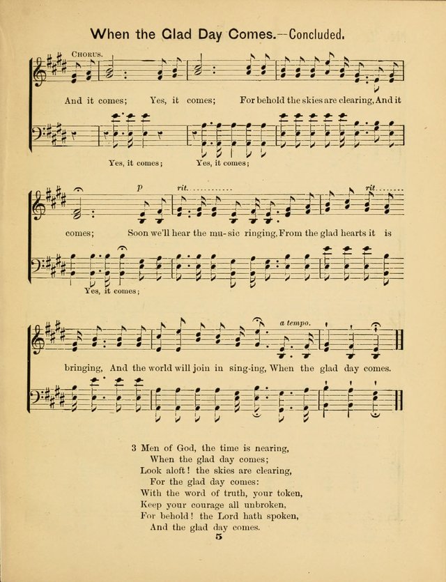 Prohibition Bells and Songs of the New Crusade: for Temperance Organizations, Reform Clubs, Prohibition Camps, and Political Campaigns page 5