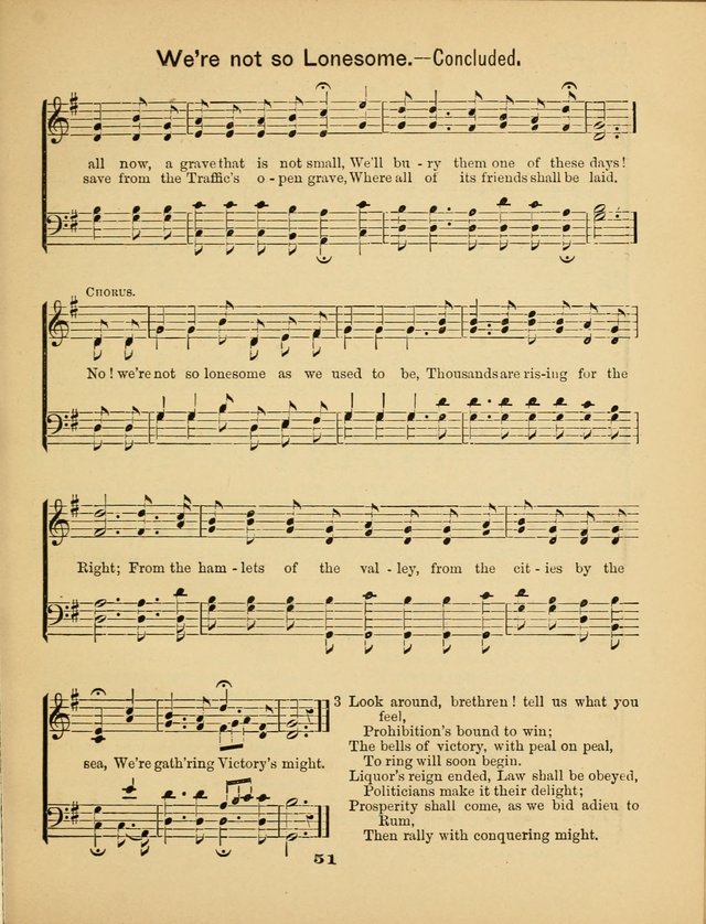 Prohibition Bells and Songs of the New Crusade: for Temperance Organizations, Reform Clubs, Prohibition Camps, and Political Campaigns page 51