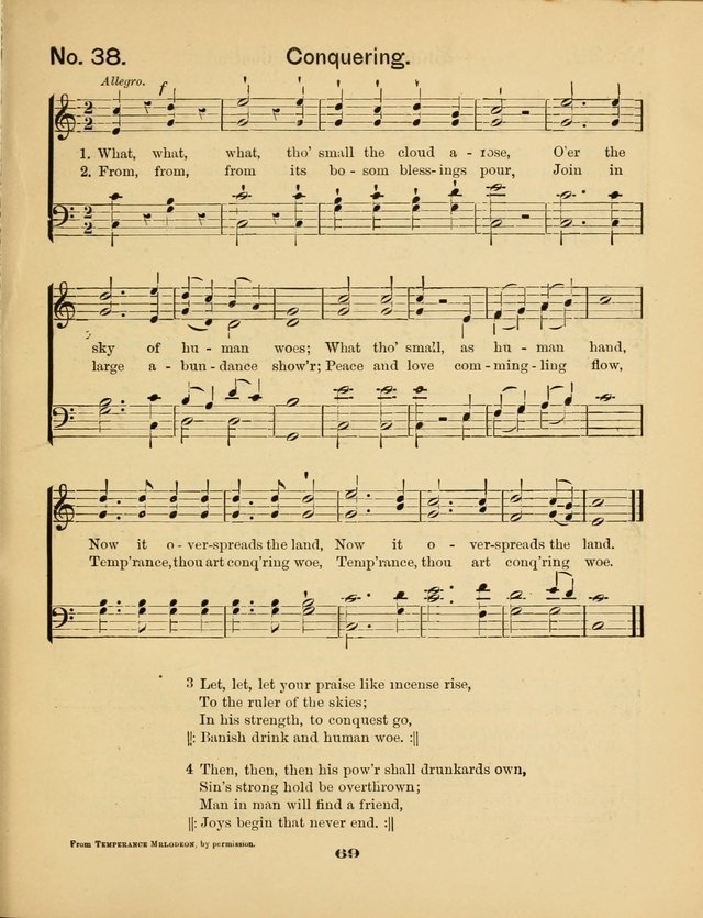 Prohibition Bells and Songs of the New Crusade: for Temperance Organizations, Reform Clubs, Prohibition Camps, and Political Campaigns page 69