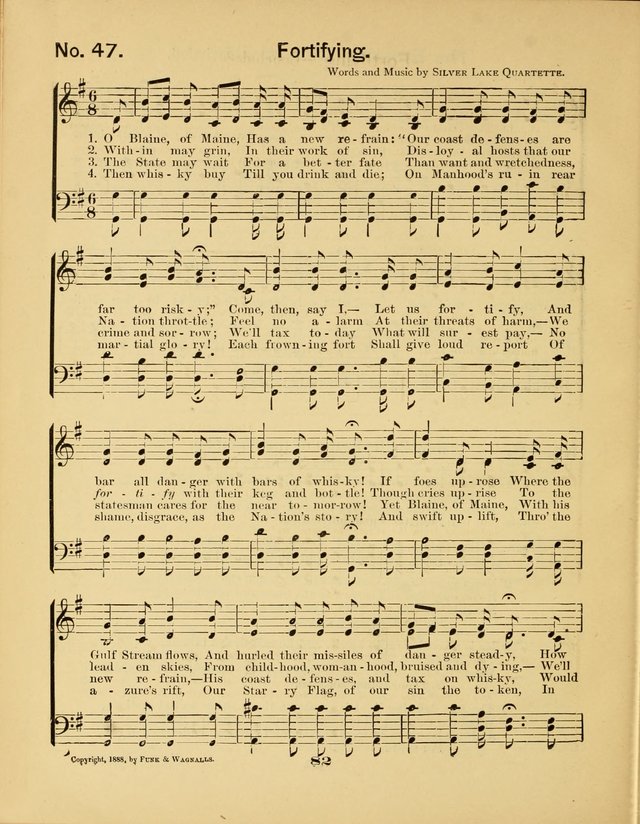 Prohibition Bells and Songs of the New Crusade: for Temperance Organizations, Reform Clubs, Prohibition Camps, and Political Campaigns page 82