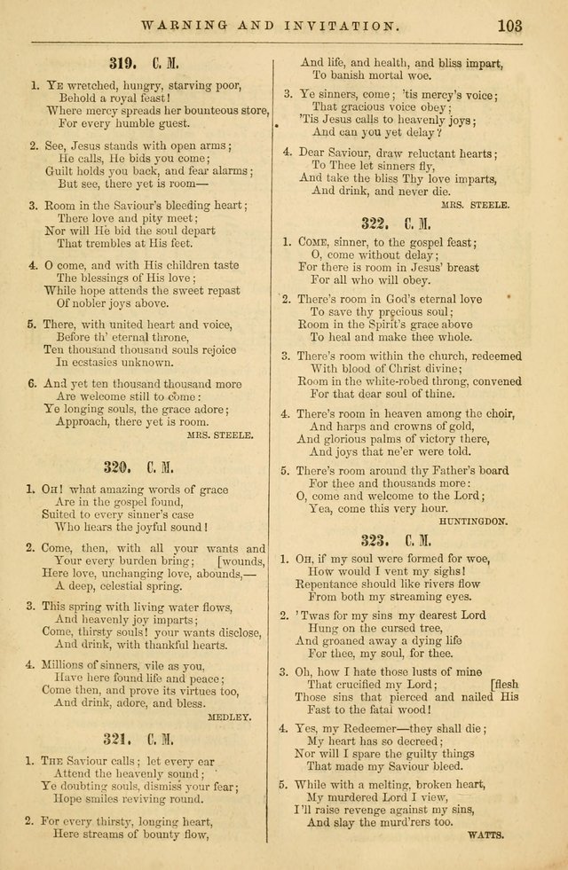 Plymouth Collection of Hymns and Tunes; for the use of Christian Congregations page 122