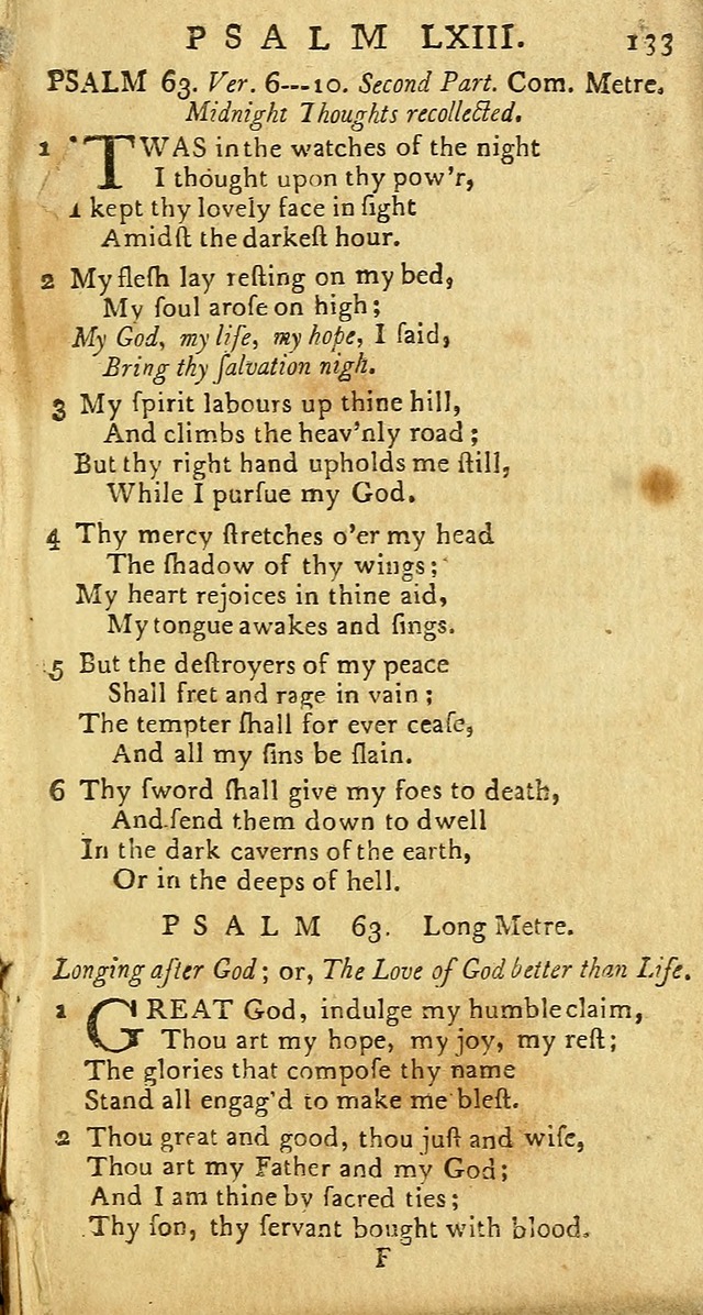 Psalms: carefully suited to the Christian worship in the United States of America: being an improvement of the old versions of the Psalms of David page 109