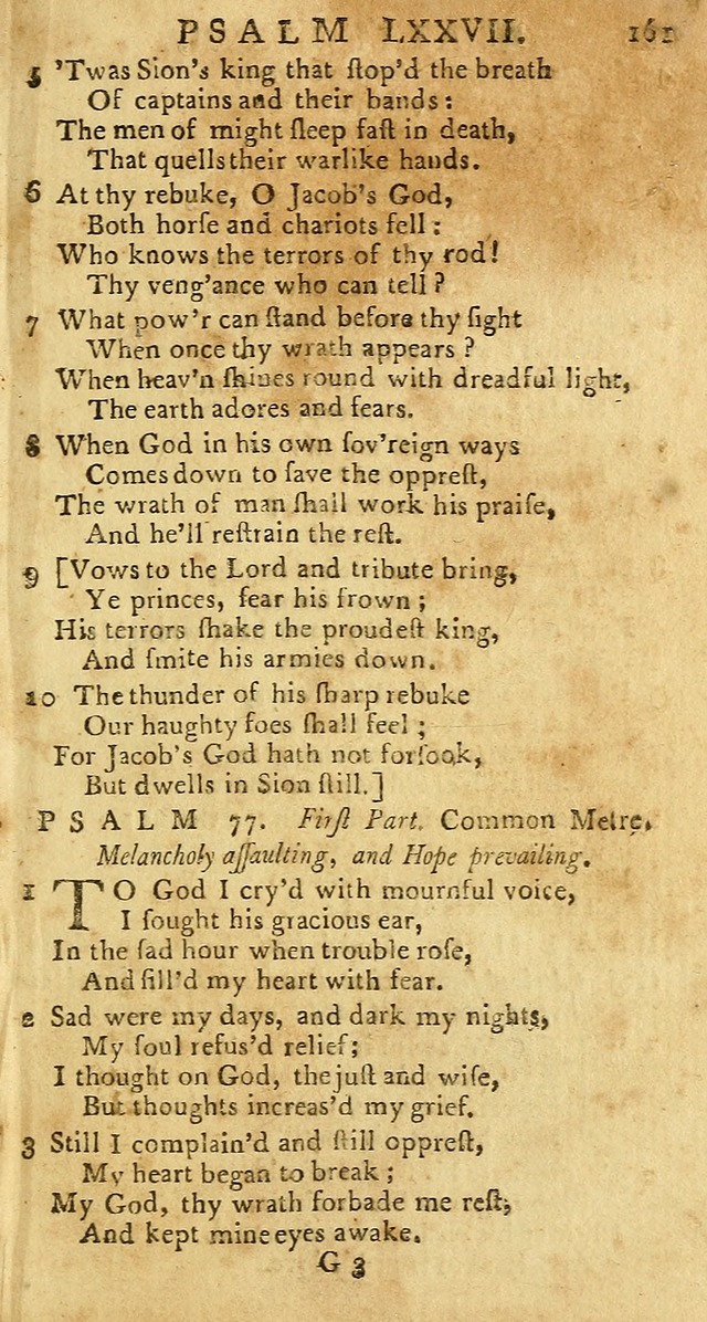 Psalms: carefully suited to the Christian worship in the United States of America: being an improvement of the old versions of the Psalms of David page 137