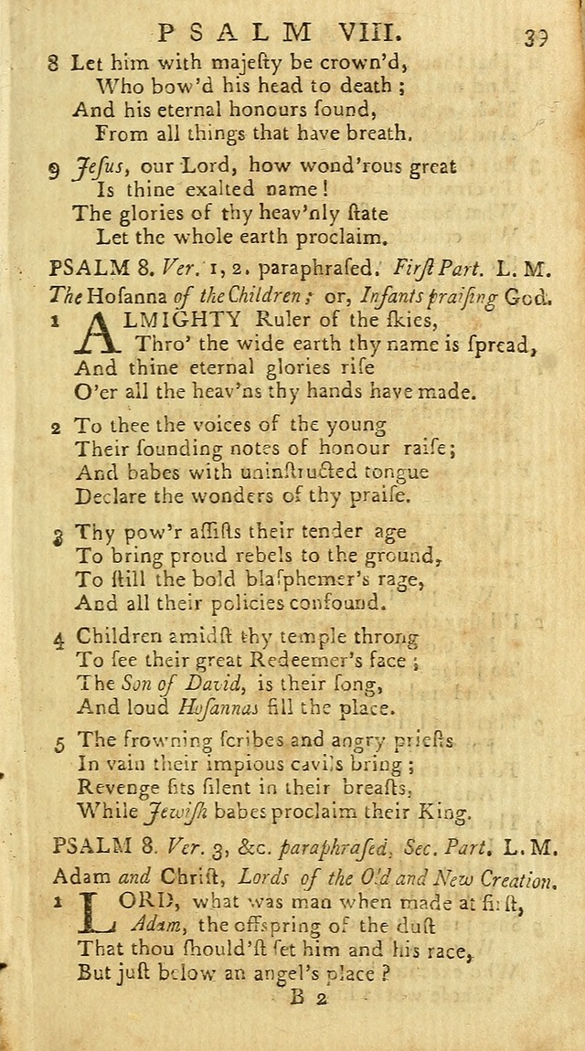 Psalms: carefully suited to the Christian worship in the United States of America: being an improvement of the old versions of the Psalms of David page 15