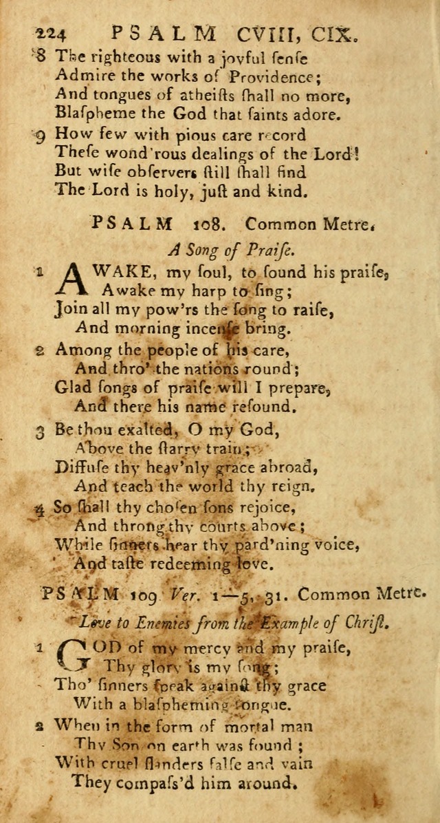 Psalms: carefully suited to the Christian worship in the United States of America: being an improvement of the old versions of the Psalms of David page 200