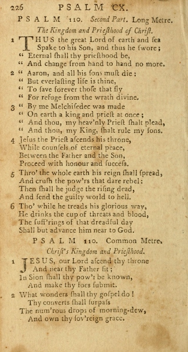 Psalms: carefully suited to the Christian worship in the United States of America: being an improvement of the old versions of the Psalms of David page 202