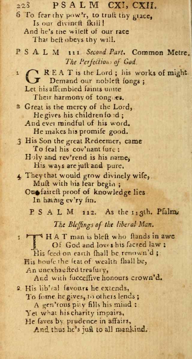 Psalms: carefully suited to the Christian worship in the United States of America: being an improvement of the old versions of the Psalms of David page 204