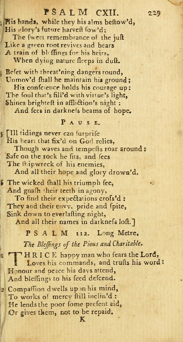 Psalms: carefully suited to the Christian worship in the United States of America: being an improvement of the old versions of the Psalms of David page 205