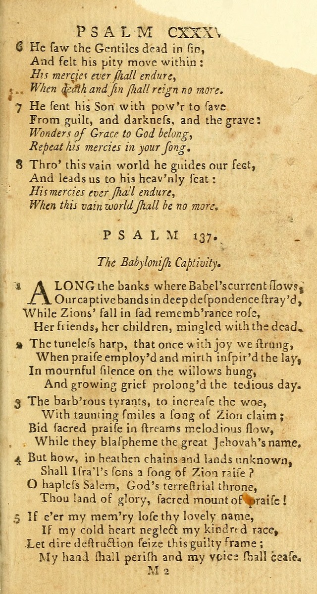 Psalms: carefully suited to the Christian worship in the United States of America: being an improvement of the old versions of the Psalms of David page 255