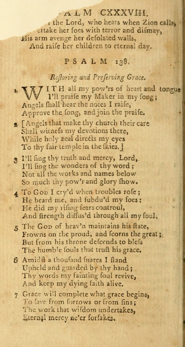 Psalms: carefully suited to the Christian worship in the United States of America: being an improvement of the old versions of the Psalms of David page 256