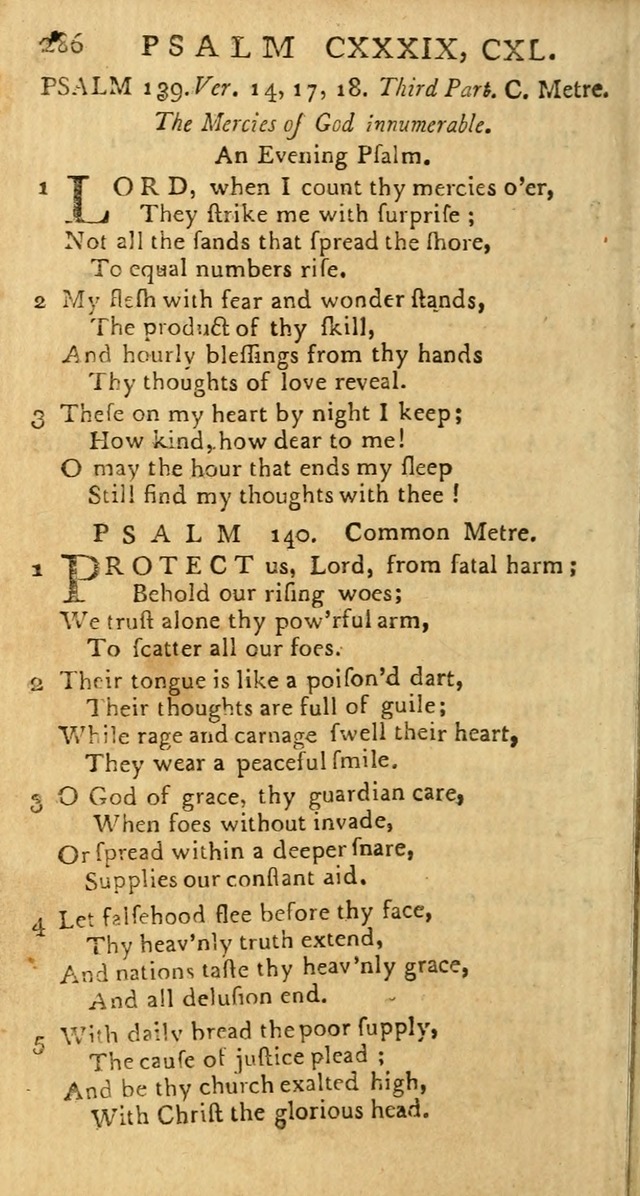 Psalms: carefully suited to the Christian worship in the United States of America: being an improvement of the old versions of the Psalms of David page 262