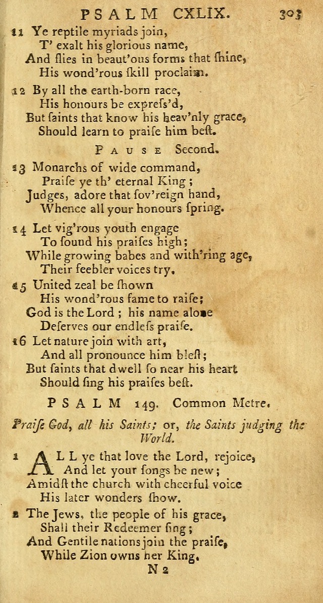 Psalms: carefully suited to the Christian worship in the United States of America: being an improvement of the old versions of the Psalms of David page 279