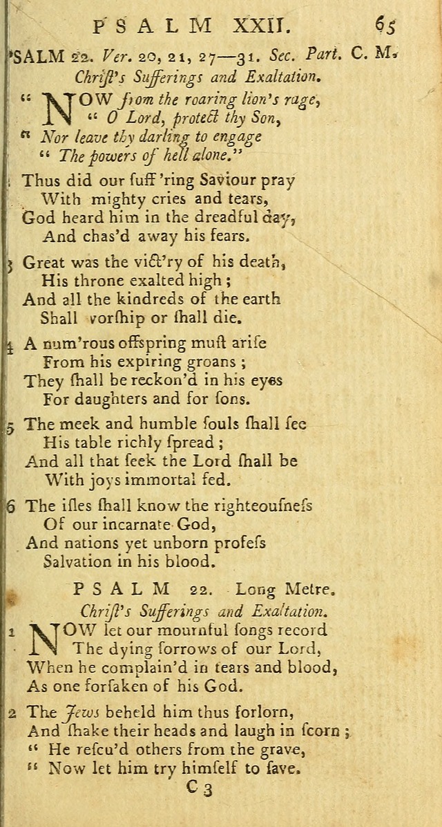 Psalms: carefully suited to the Christian worship in the United States of America: being an improvement of the old versions of the Psalms of David page 41