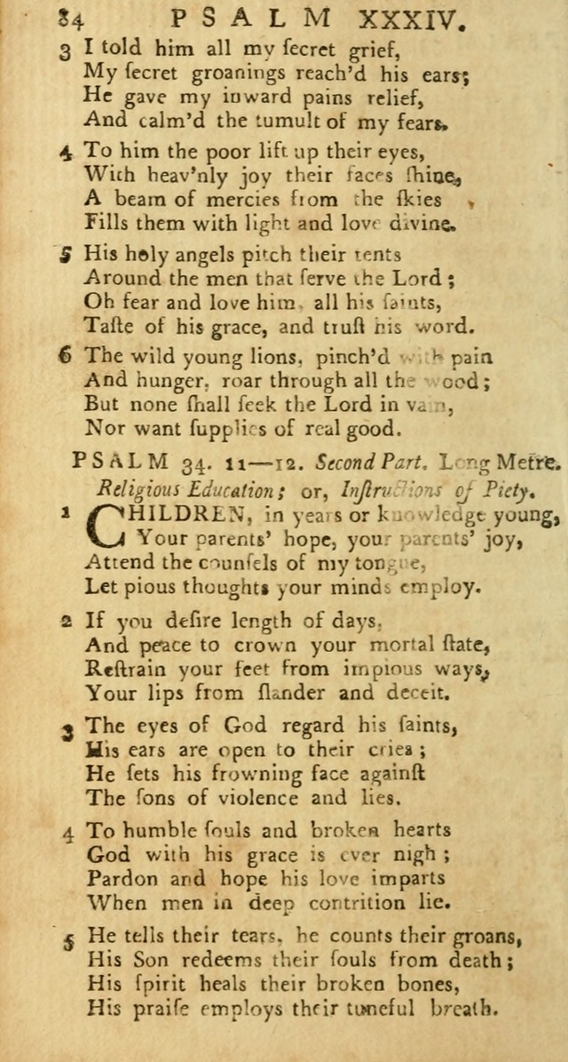 Psalms: carefully suited to the Christian worship in the United States of America: being an improvement of the old versions of the Psalms of David page 60