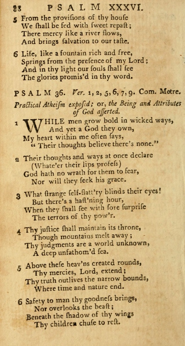 Psalms: carefully suited to the Christian worship in the United States of America: being an improvement of the old versions of the Psalms of David page 64