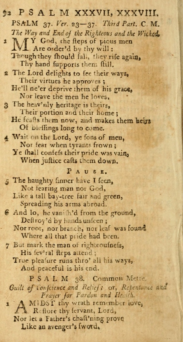 Psalms: carefully suited to the Christian worship in the United States of America: being an improvement of the old versions of the Psalms of David page 68