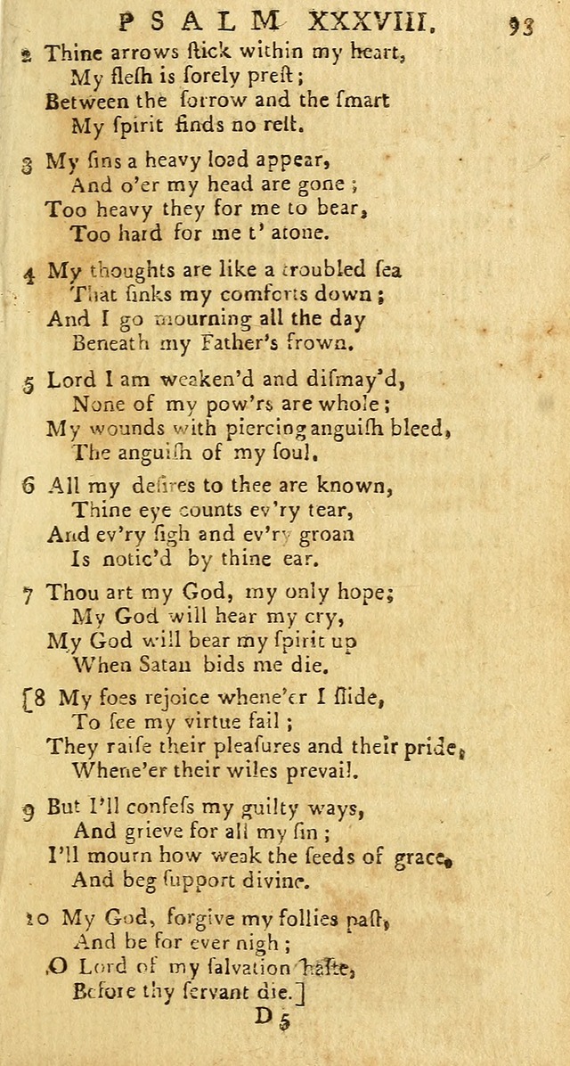 Psalms: carefully suited to the Christian worship in the United States of America: being an improvement of the old versions of the Psalms of David page 69